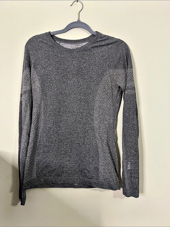Figs Tops - Figs Salta Seamless Long-Sleeve Underscrub Gray Medium